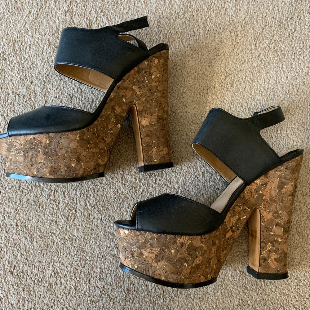 Aldo Cork Heels (Size 8)
